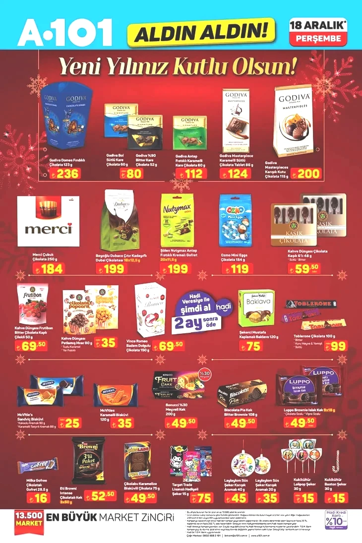 18-24 Aralık A101 aktüel kataloğu: Bu hafta A101 Aldın Aldın’da ne var?