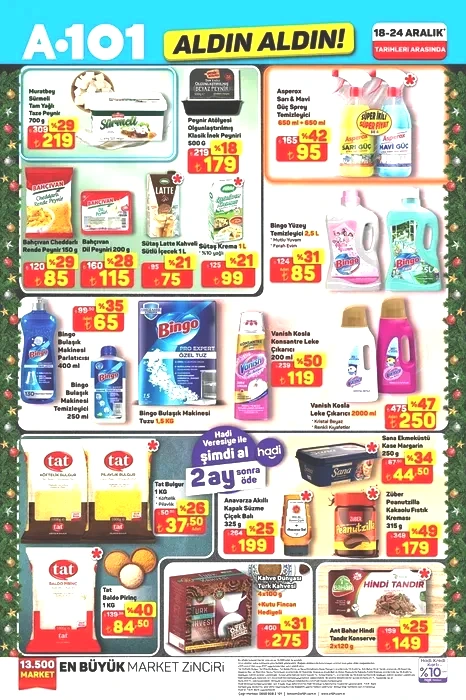 18-24 Aralık A101 aktüel kataloğu: Bu hafta A101 Aldın Aldın’da ne var?