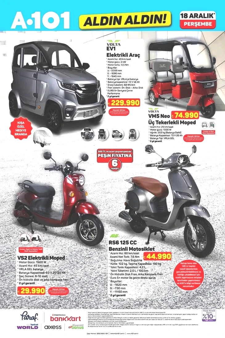 18-24 Aralık A101 aktüel kataloğu: Bu hafta A101 Aldın Aldın’da ne var?