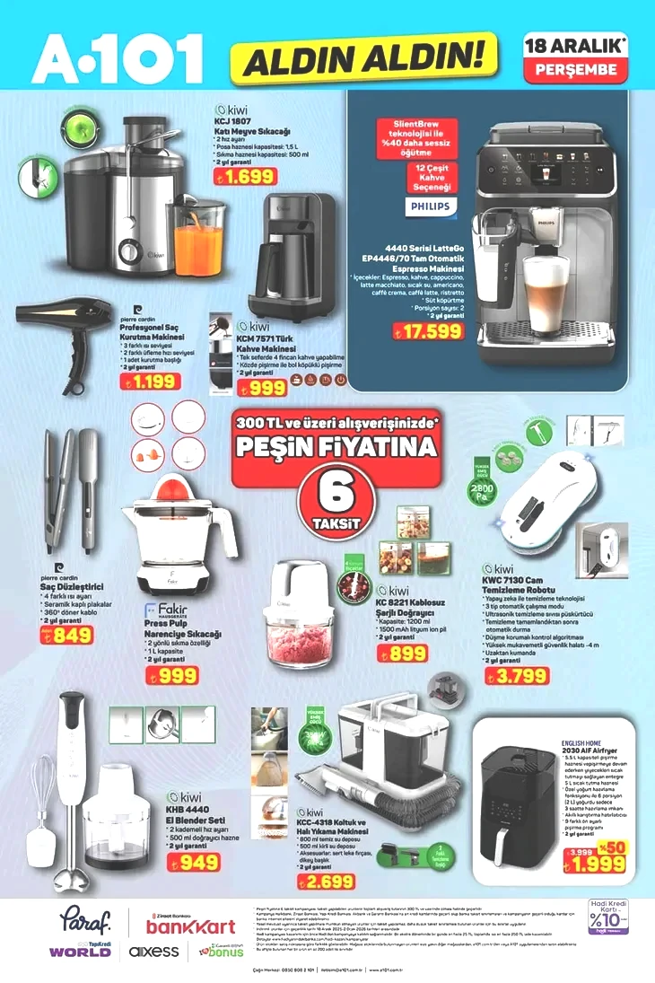 18-24 Aralık A101 aktüel kataloğu: Bu hafta A101 Aldın Aldın’da ne var?