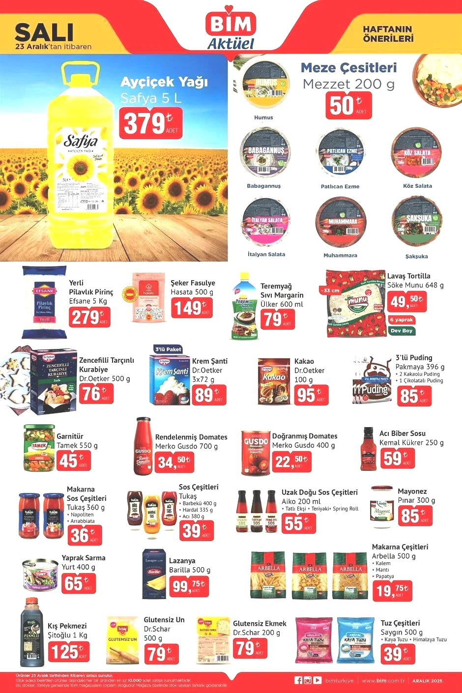 23 ARALIK SALI BİM AKTÜEL KATALOĞU