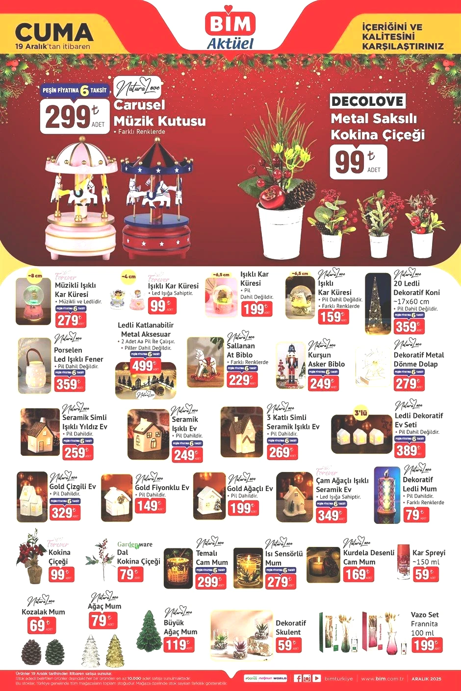BİM 19 ARALIK CUMA AKTÜEL ÜRÜNLER KATALOĞU