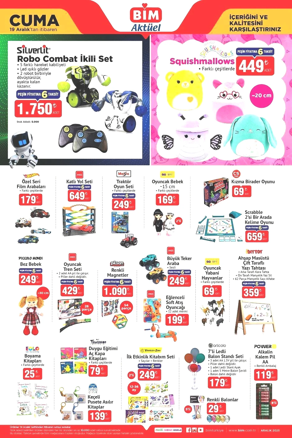 BİM 19 ARALIK CUMA AKTÜEL ÜRÜNLER KATALOĞU